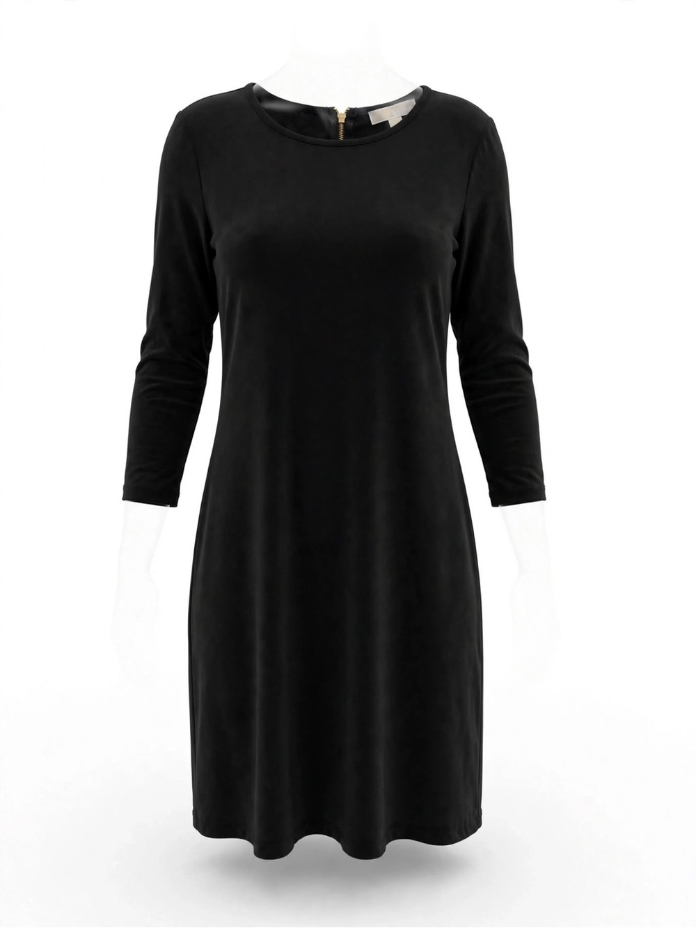 Black Long Sleeve Shift Dress - Classic Women's Dress